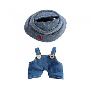 Совместимые с Labubu 1, Sitting Party джинсы для куклы и костюмы с четырехлистным клевером комплекты одежды для кукол DUOMIAOYOU