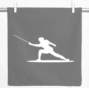 Декоративная наволочка Huuraa, силуэт ограждения, подарок, 40x40 см, стальной серый, хлопковый, украшение для ограждения Hellweg Druckerei