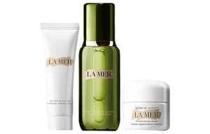 HAILANZHIMI набор для ухода за кожей с эссенцией, кремом и очищающим средством успокаивающее увлажняющее очищение 30мл+100мл+15мл LA MER