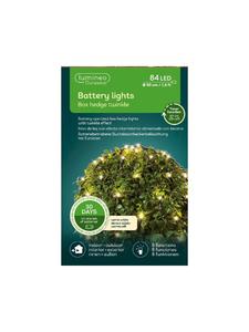 Lumineo Светодиодная сетка из самшита на батарейках, 84 светодиода, 50 см, теплый белый свет