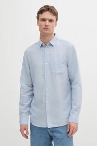 Льняная рубашка Calvin Klein, синий