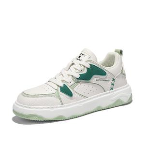 Антискользящие износостойкие низкие скейтерские кроссовки мужские LUCKY BRAND, белый