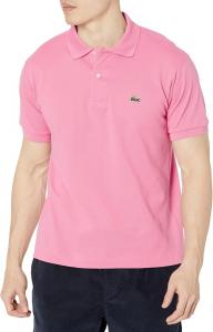 Lacoste мужская оригинальная поло из пике, Reseda Pink