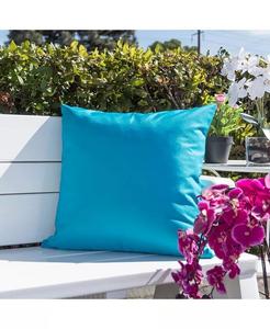Подушка для улицы размером 20 x 20 дюймов, упаковка из 2 шт Homey Cozy, синий