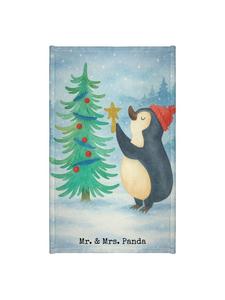 Mr. & Mrs. Panda Дизайн рождественской елки с пингвинами из полотенца, без надписей, белого цвета