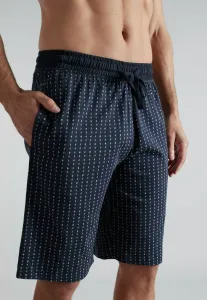 Пижамные штаны-бермуды Götzburg, Blau Dunkel Allover