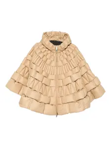 Стёганое пальто с капюшоном Raxxy, коричневый