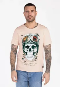 Футболка с круглым принтом "бесстрашный" Key Largo, Salmon