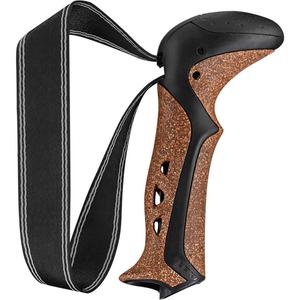 Рукоять для лыжных палок Leki Aergon CorTec Compact, 16мм, черный/коричневый