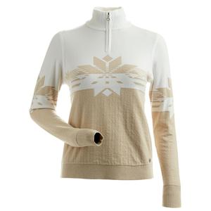 Свитер Nils Sierra Metallic (женский), Gold Metallic/White