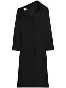 Креповое платье-рубашка Courrèges, черный