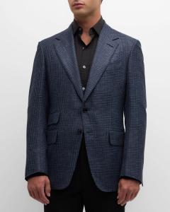 Мужское спортивное пальто Shelton Prince of Wales TOM FORD, цвет Navy Multi