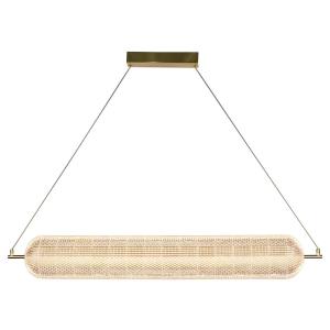 Светодиодный подвесной светильник searchlight Capsule, сталь / акриловое стекло - латунь - 1 пламя