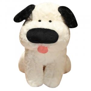 Милый плюшевый игрушка собака с большим носом, размер 25см/35см/45см Happy Fish, черный