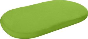 Детская простыня на резинке Erwin Müller 205978, глянцевый зеленый - глубина: 70 см