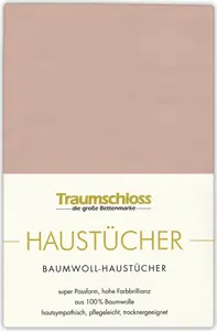 Простыня/полотенце Dream Castle 150 х 250 см цвета капучино из 100% хлопка, без резинки Traumschloss