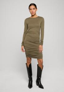 Платье Noisy May NMAPRIL ROUCHING, Olive