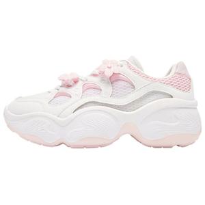 QIAODAN Износостойкие, нескользящие, повседневные туфли с низким верхом, женские, белые, розовые