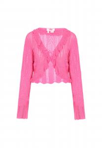 MYMO Кардиган 'Young Fashion' вязаный в розовом цвете