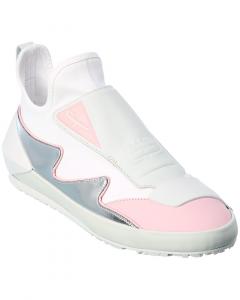 Кроссовки-носки Ferragamo Nile из неопрена и кожи Salvatore Ferragamo, белый