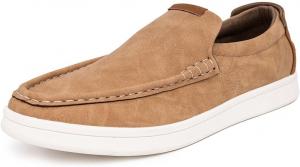 Мужские слипоны Nautica, повседневные мокасины с носком-мок и кроссовки в стиле лодочных туфель для мужчин - легкие и удобные - Derwin, Tan Smooth