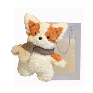 Шарф с милым сиба-ину и хаски, спокойной ночи щенок, плюшевые куклы корги высотой 35 см Ten Thousand Children's Music