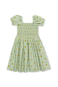 Платье с присборкой в ​​горошек подсолнуха Kite, зеленый
