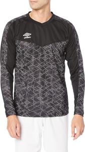 Футболка Umbro с графическим принтом, длинными рукавами, тренировочная, унисекс, для взрослых, черный