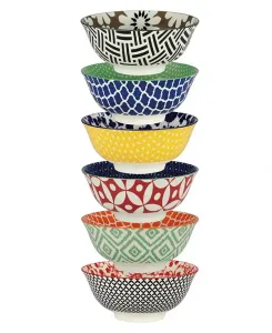 Набор из 6 мисок Soho Certified International, multicolor