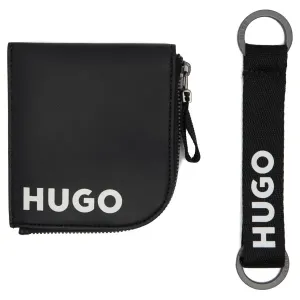 Кожаный кошелек/брелок для ключей gbhm_coin ck Hold Hugo, черный