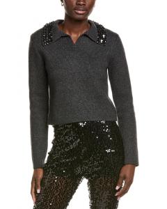 Свитер из шерстяной смеси с отделкой из драгоценных камней Endless Rose Endless Rose, серый