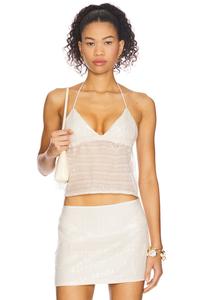 Топ на завязках Chantel Superdown, ivory