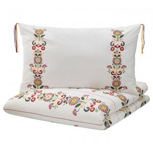 Пододеяльник и 2 наволочки IKEA ÅKERKULLA, 200x230/50x80 см, цвет flower