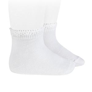 Детские короткие носки Condor, для детей 4-9 лет, с ажурной манжетой, идеально подходят для выпускных и церемоний поступления.