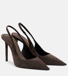 Мокасины из замши на платформе Brunello Cucinelli, Dark Brown