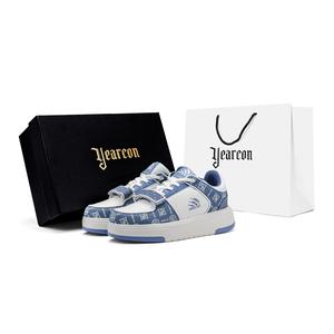 Дышащие скейтбордские кроссовки YEARCON, черно-белые, в коробке