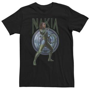 Мужская синяя футболка Marvel Wakanda Forever Nakia Shield Licensed Character
