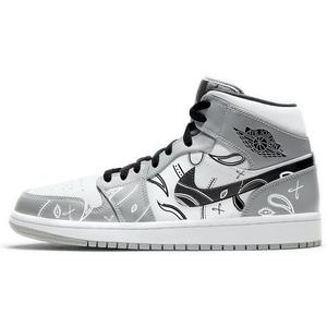 Баскетбольные кроссовки Air 1 Vintage Men Mid-Top White/Grey Jordan