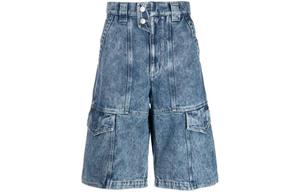 Isabel Marant Мужские джинсовые шорты, синие, средней плотности
