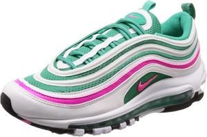 Кроссовки Nike AIR MAX 97 мужские, белые/розовые/зеленые/черные, Green