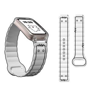 Ремешок Huawei Совместимость Силиконовый Материал 135-200 мм IBOANN Простая Линия Белый