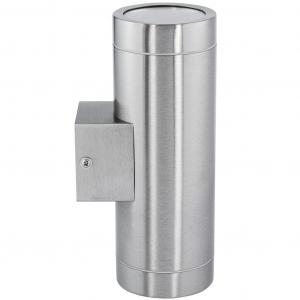 Светодиодный настенный светильник из нержавеющей стали TIRA Up & Down для наружного применения IP44, вкл. 2x светодиода 5 Вт GU10 230 В нейтрального белого цвета, количество: комплект из 1 шт. SSC-LUXon