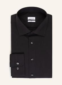 Рубашка узкого кроя Seidensticker, черный