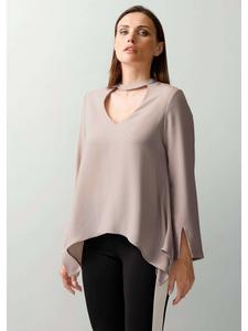 Alba Moda Свободная блузка с вырезом, каменного цвета