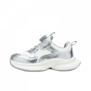 Противоскользящая и дышащая детская обувь для активного отдыха YeeHoO, серебряный