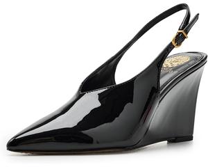 Женские босоножки-танкетки Vince Camuto Meristi Slingback Closed Toe, Black