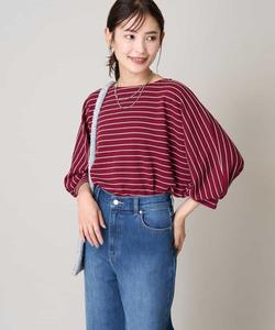 Полосатая футболка-летучая мышь Avv, цвет Red