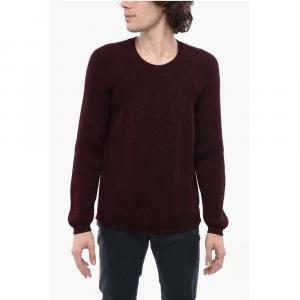 Ребристый свитер с круглым вырезом Corneliani, Burgundy