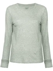 Трикотажный топ кроя слим Vince, серый