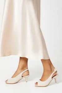 Хорошо для подошвы: широкий ремень Evelyn с открытым носком сзади Dorothy Perkins, черный